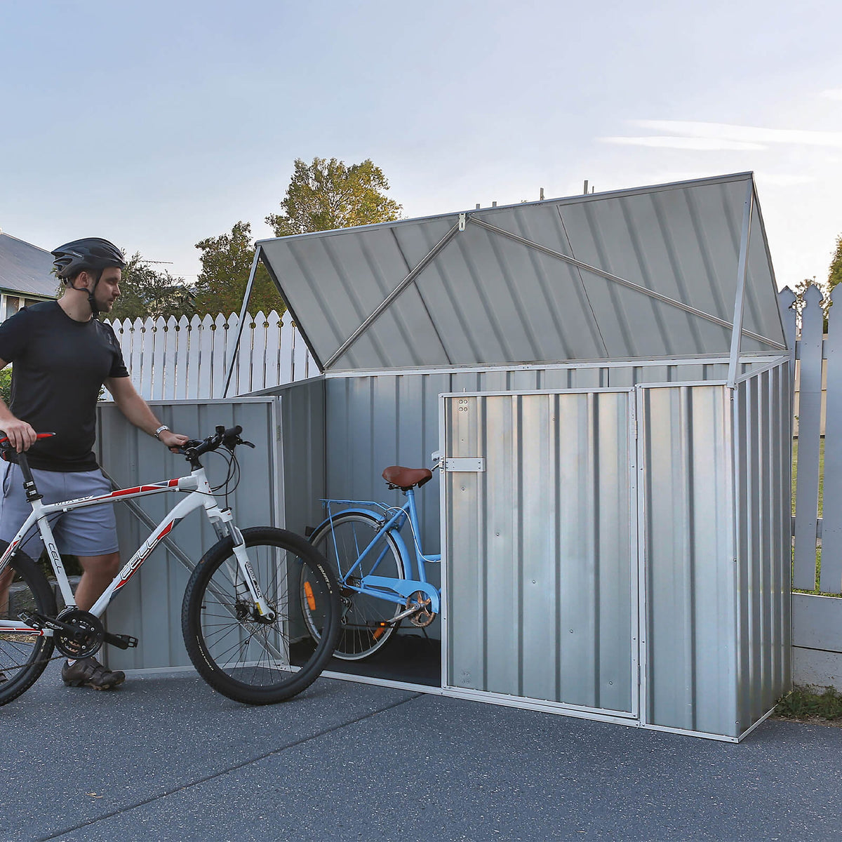 Absco Bike Store 2.26m x 0.78m - (Zinc)