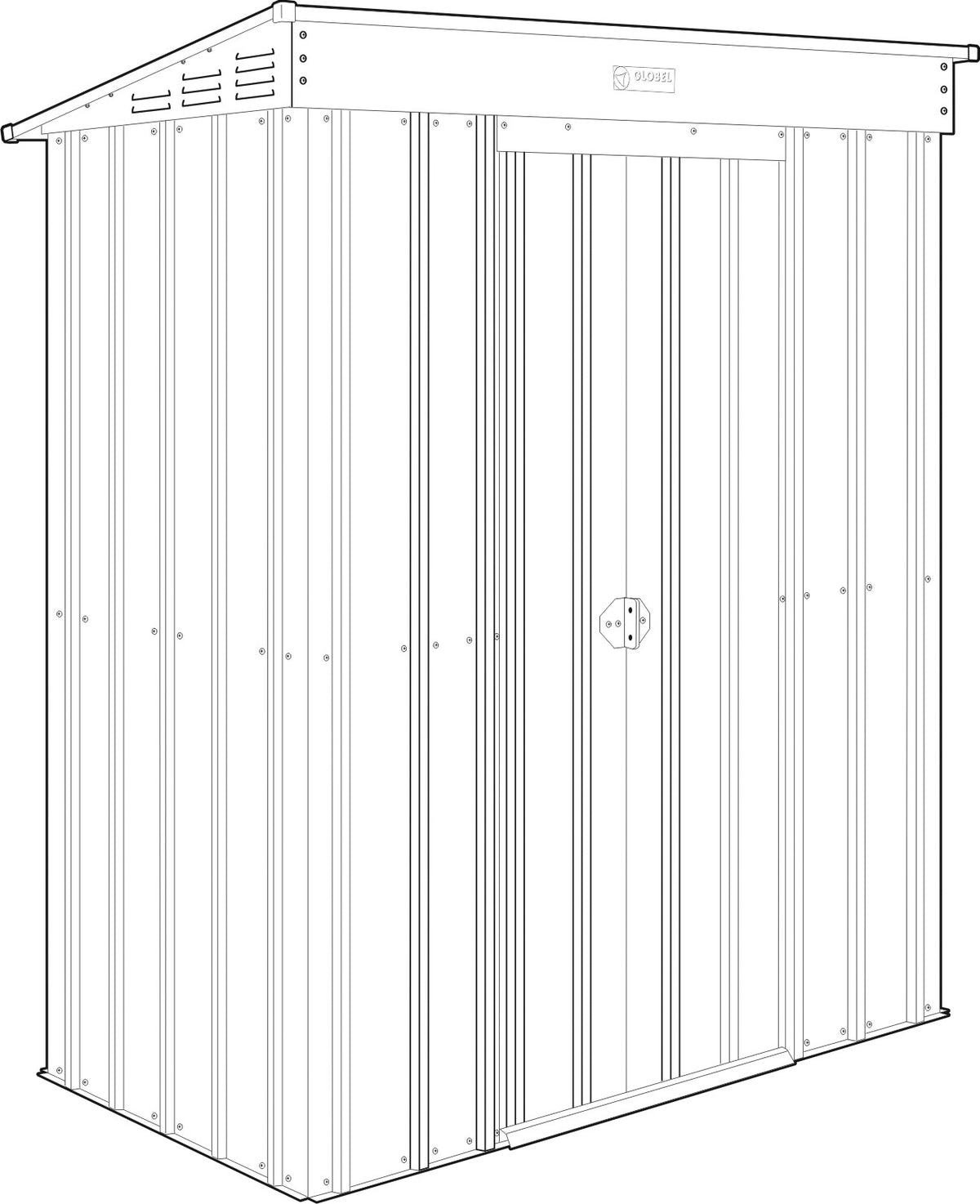 5 x 3 Globel Pent - Grey