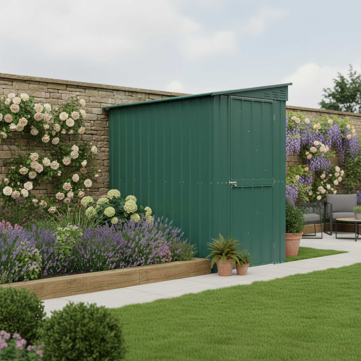 4 x 8 Globel Lean-To Green