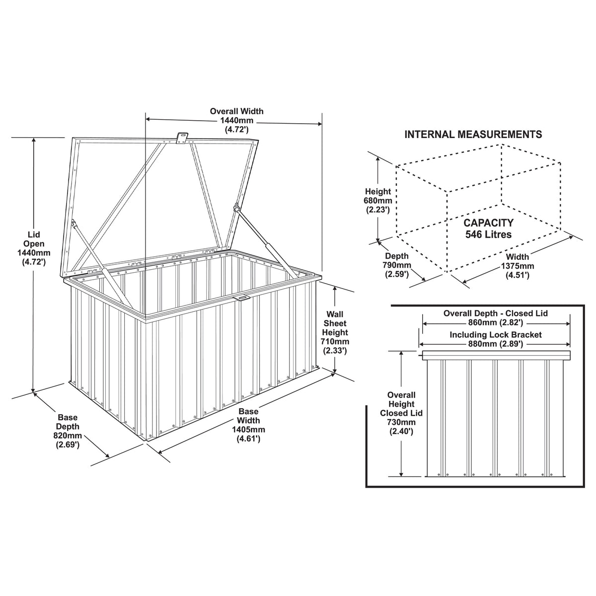 5 x 3 Globel Cushion Box - Grey