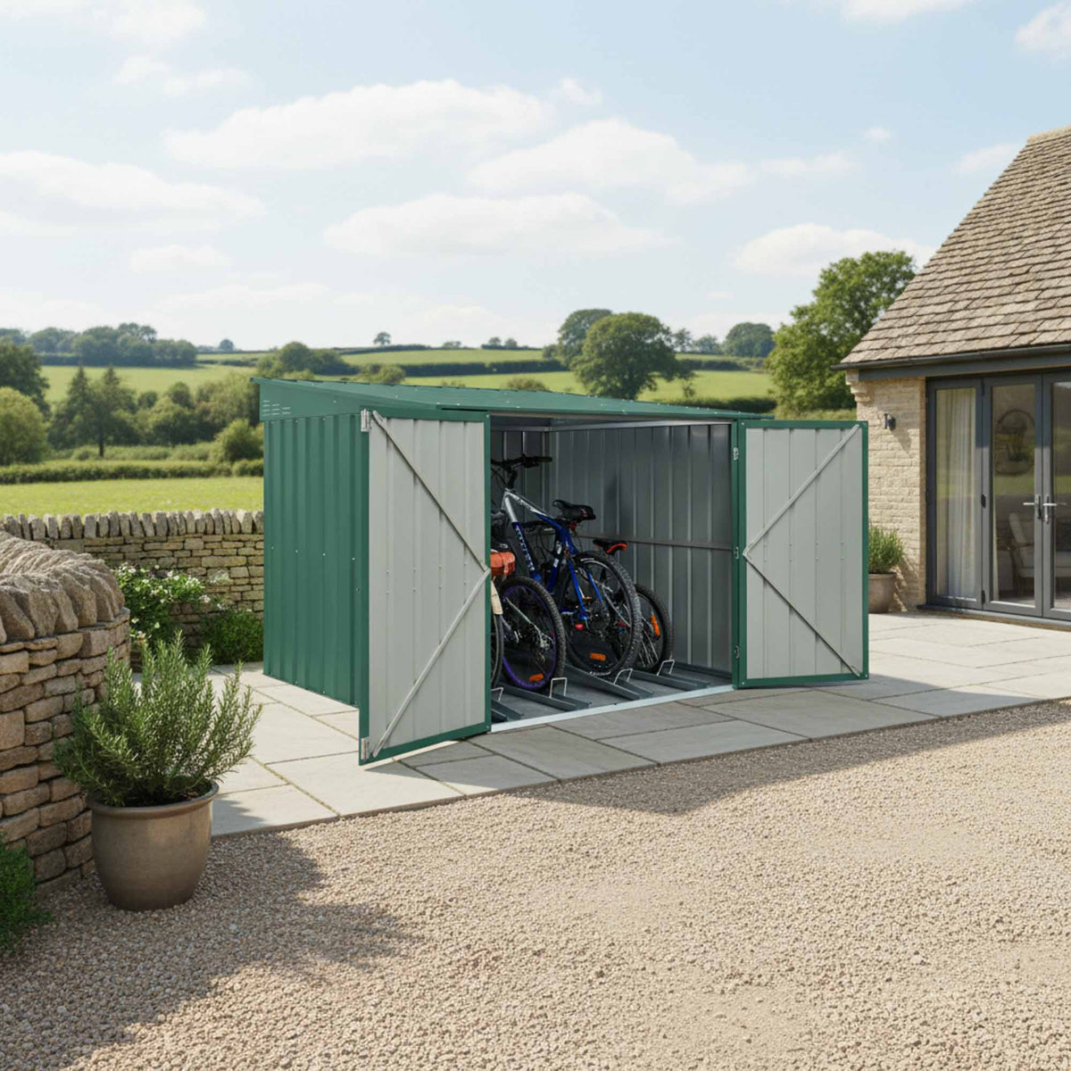 6 x 6 Globel Bike Locker - Grey