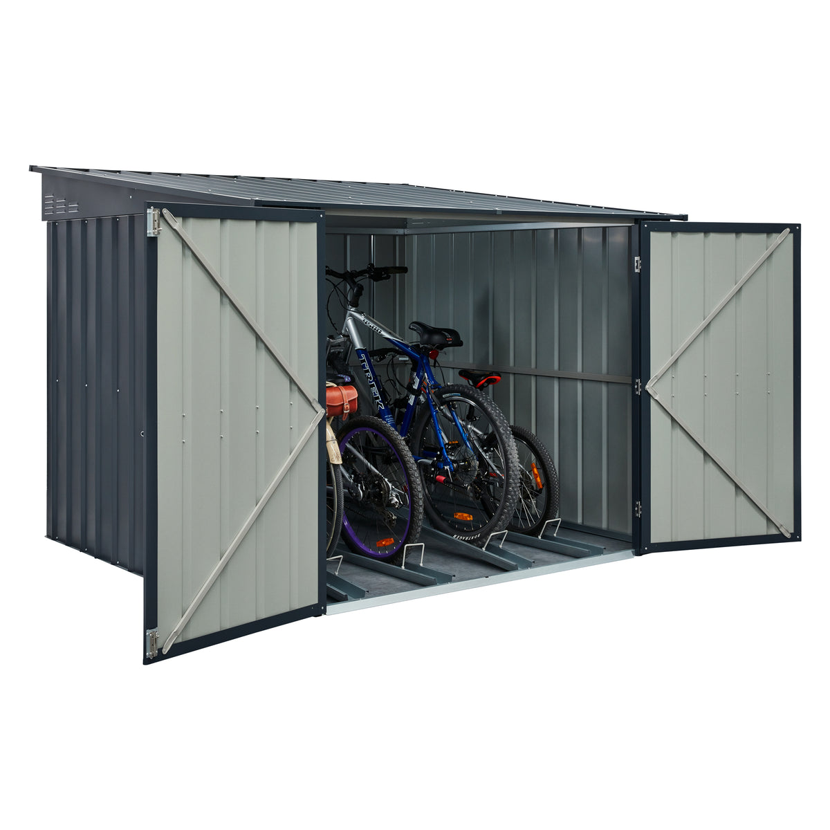 6 x 6 Globel Bike Locker - Grey