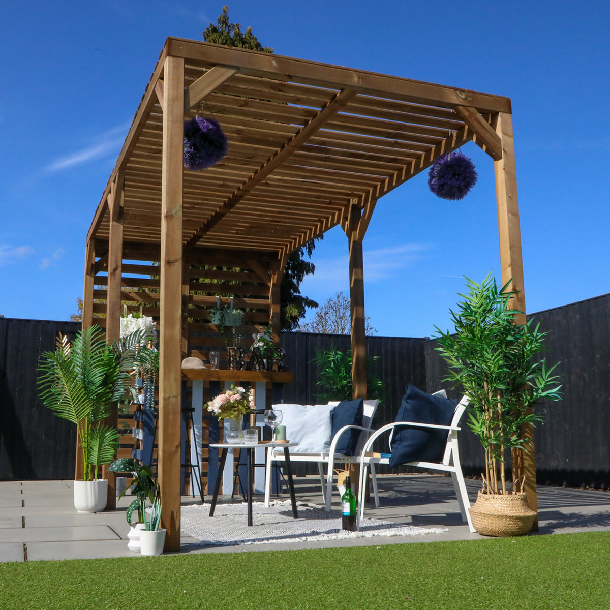 4m x 2m Modern Pergola