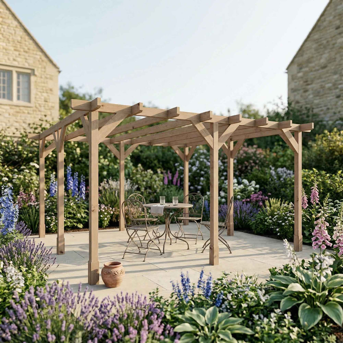 4m x 4m Traditional Pergola