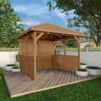 3m x 3m Traditional Gazebo With Side Panels