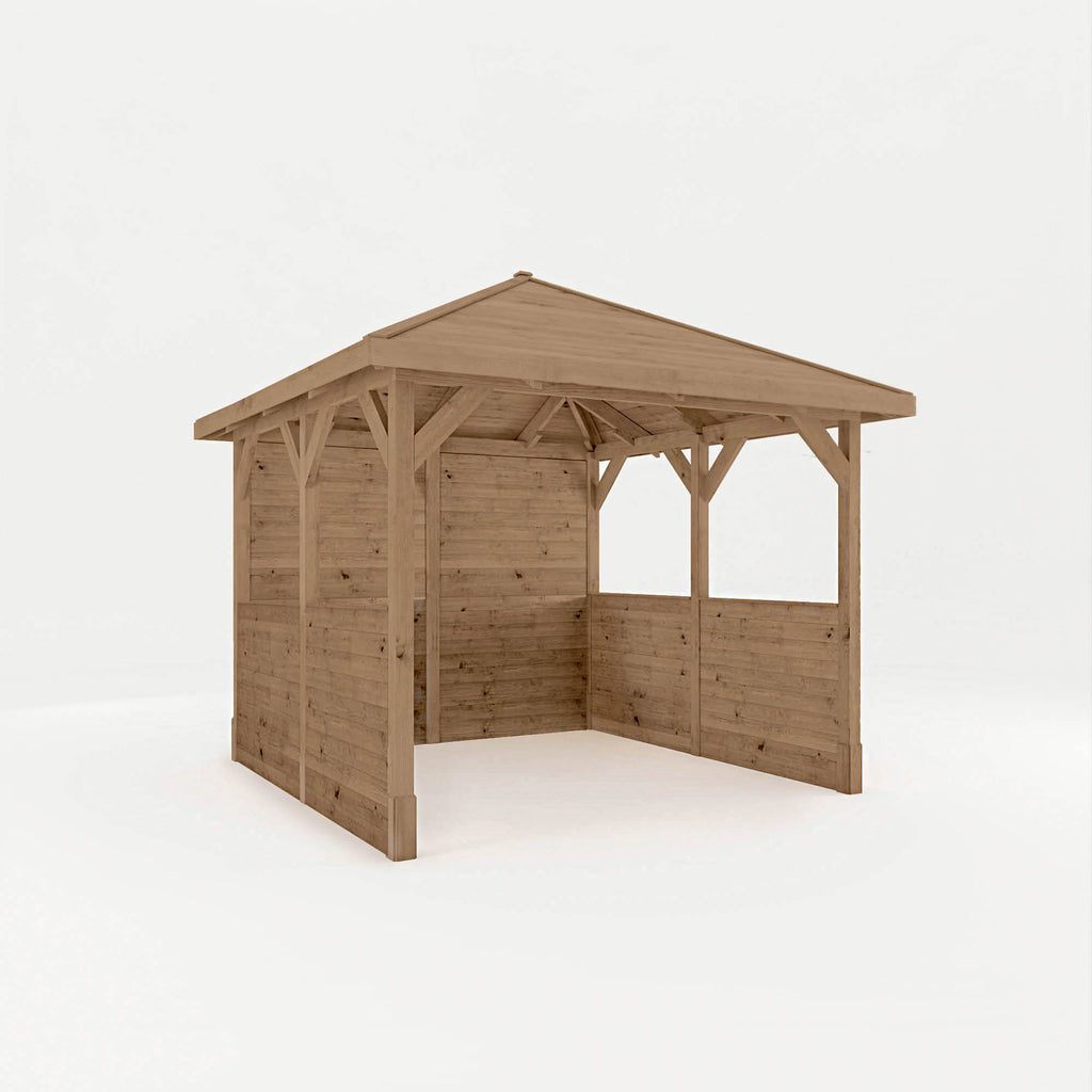 3m x 3m Traditional Gazebo With Side Panels