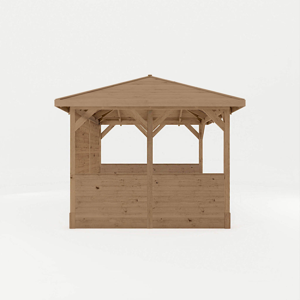 3m x 3m Traditional Gazebo With Side Panels
