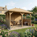 3m x 4m Traditional Gazebo With Side Panels