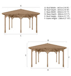 4m x 4m Traditional Gazebo