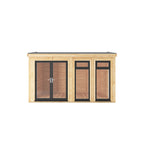 Sherwood Rufford 4m x 3m Insulated Garden Room - (UPVC Windows & Doors) - Grey