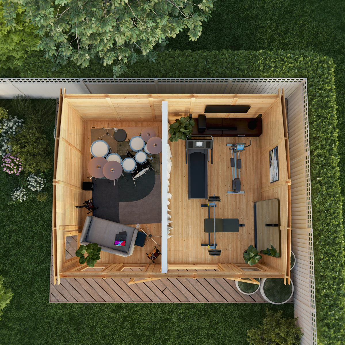 Sherwood Rufford 5m x 4m Insulated Garden Room