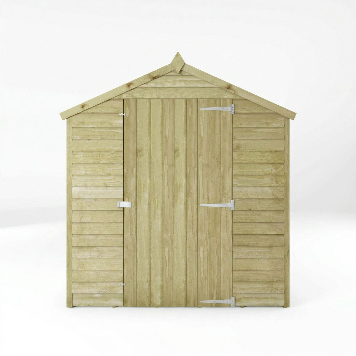 8 x 6 Overlap Apex - Single Door - Windowless