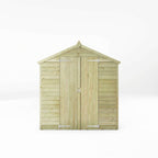 8 x 6 Overlap Apex - Double Door - Windowless
