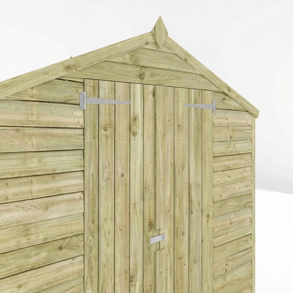 4 x 6 Overlap Apex - Double Door - Windowless