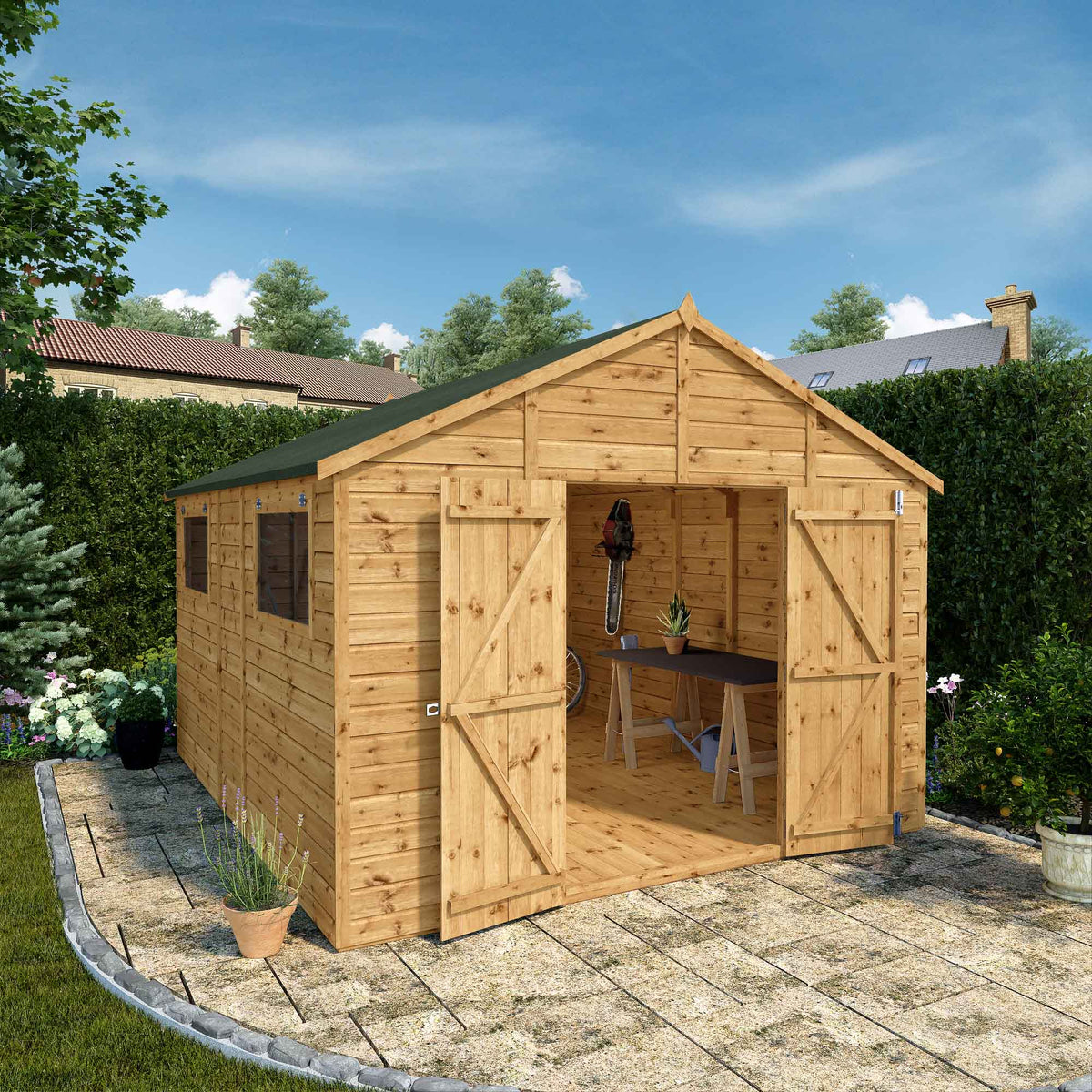 12 x 10 Premium Shiplap Apex Workshop