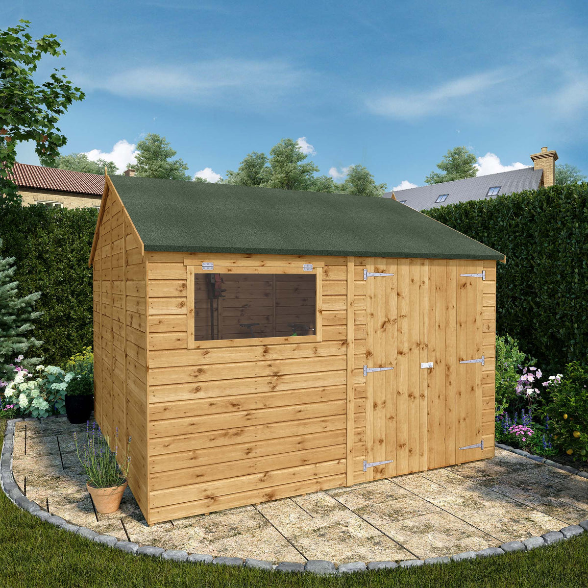 10 x 10 Premium Shiplap Reverse Apex Workshop