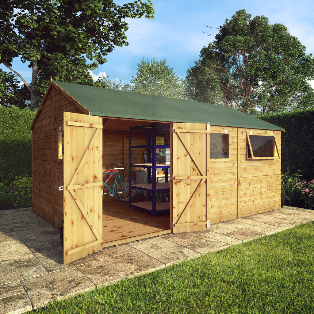 15 x 10 Premium Shiplap Reverse Apex Workshop