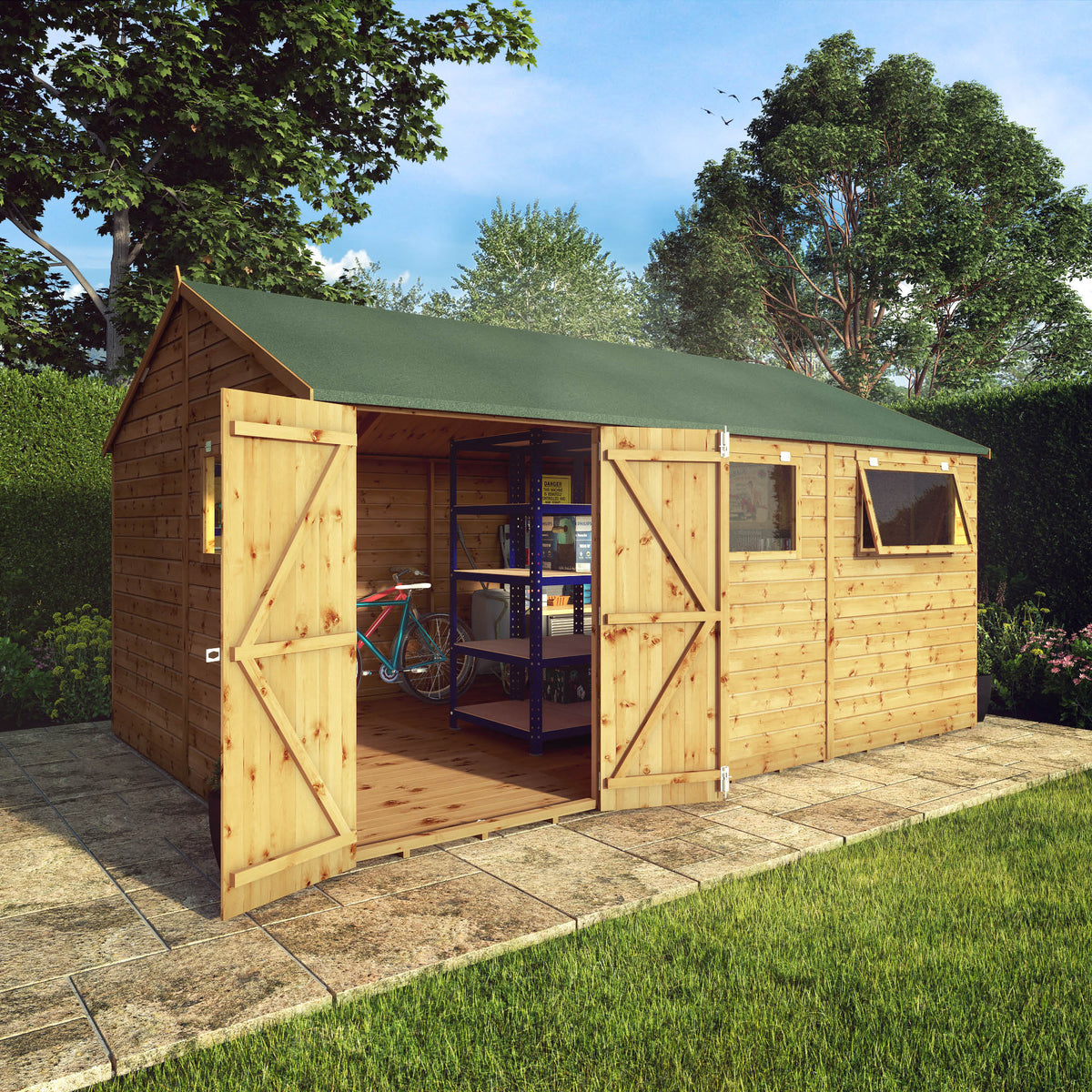 15 x 10 Premium Shiplap Reverse Apex Workshop