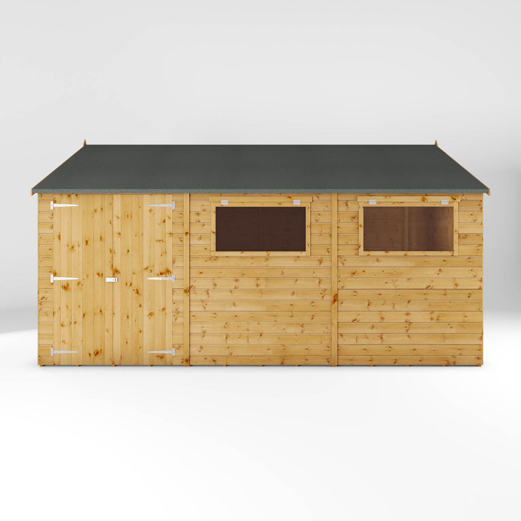 15 x 10 Premium Shiplap Reverse Apex Workshop