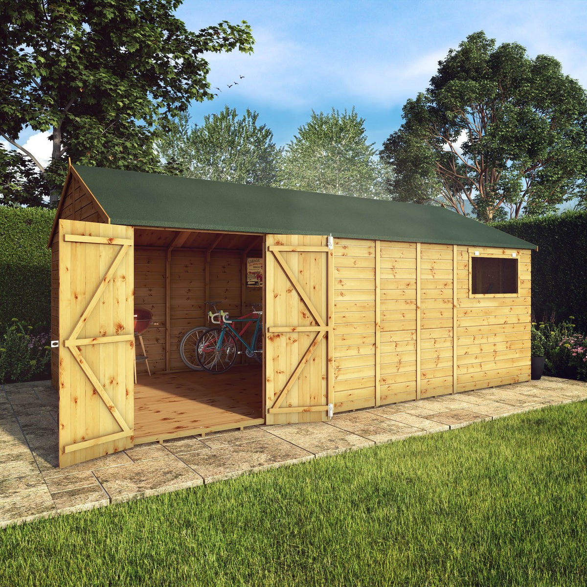 18 x 10 Premium Shiplap Reverse Apex Workshop