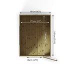 8 x 6 Shiplap Security Apex
