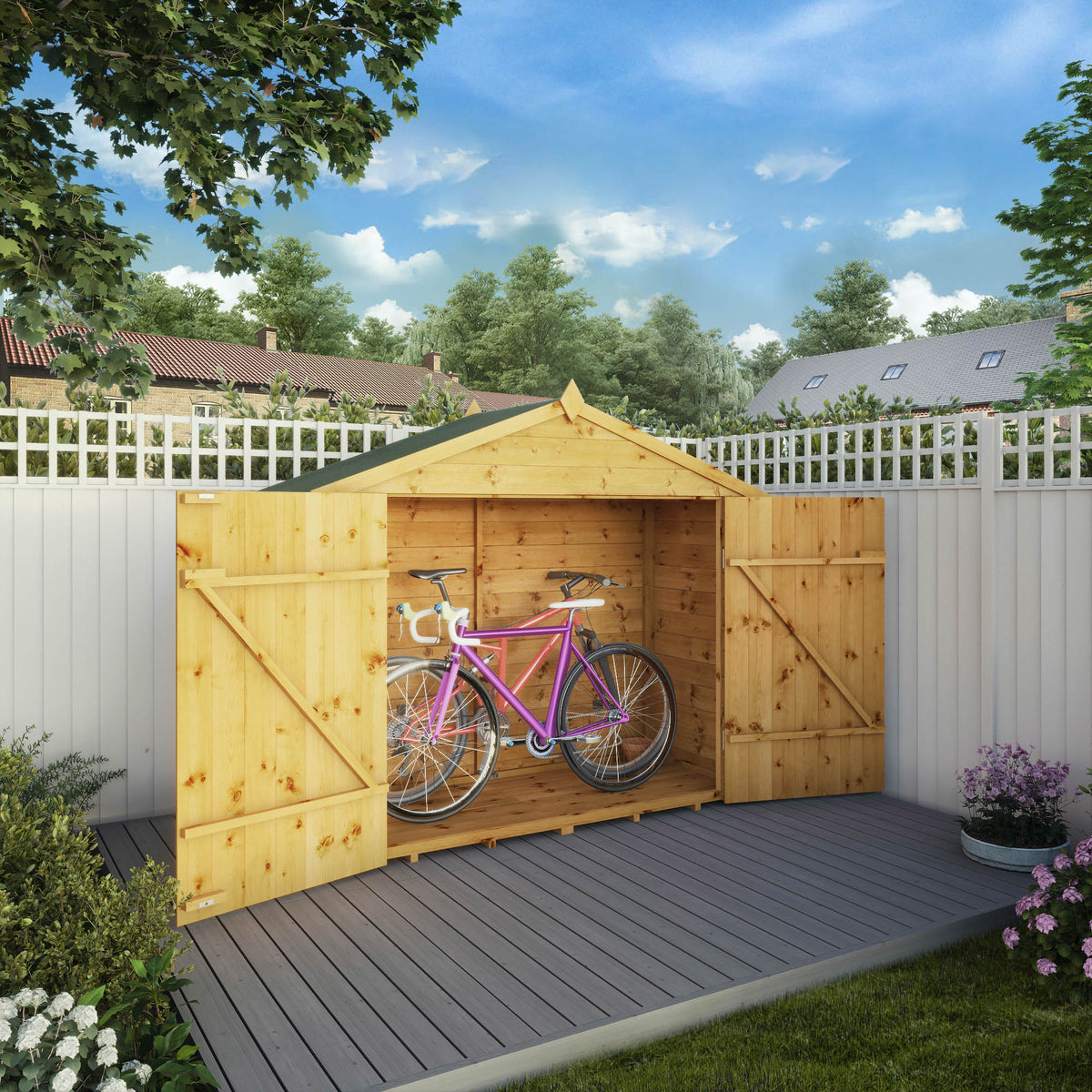 3 x 7 Shiplap Apex Bikestore