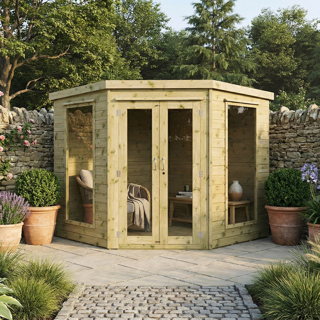 7 x 7 Premium Corner Summerhouse