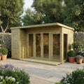 12 x 8 Premium Garden Room Summerhouse With Side Shed