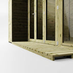 12 x 8 Premium Garden Room Summerhouse With Side Shed