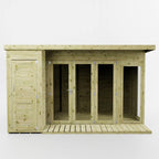 12 x 8 Premium Garden Room Summerhouse With Side Shed