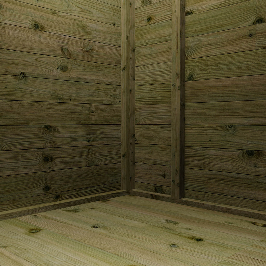 12 x 8 Premium Garden Room Summerhouse With Side Shed