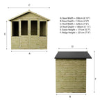 7 x 5 Traditional Summerhouse