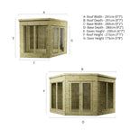 9 x 9 Premium Corner Summerhouse