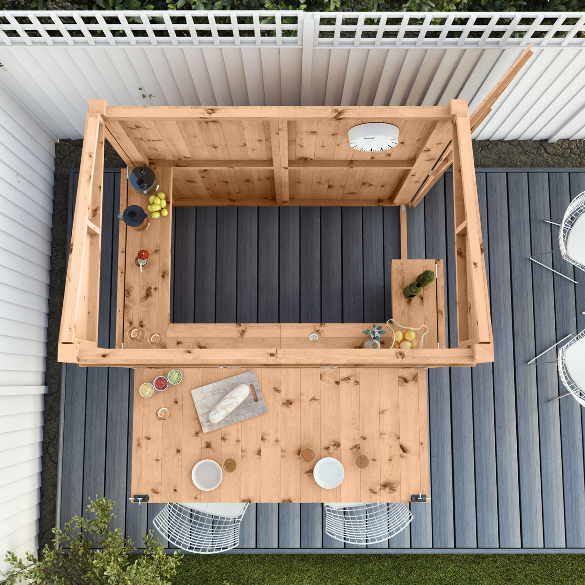 Premium Pressure Treated Garden Bar 6 x 4 With Shutters