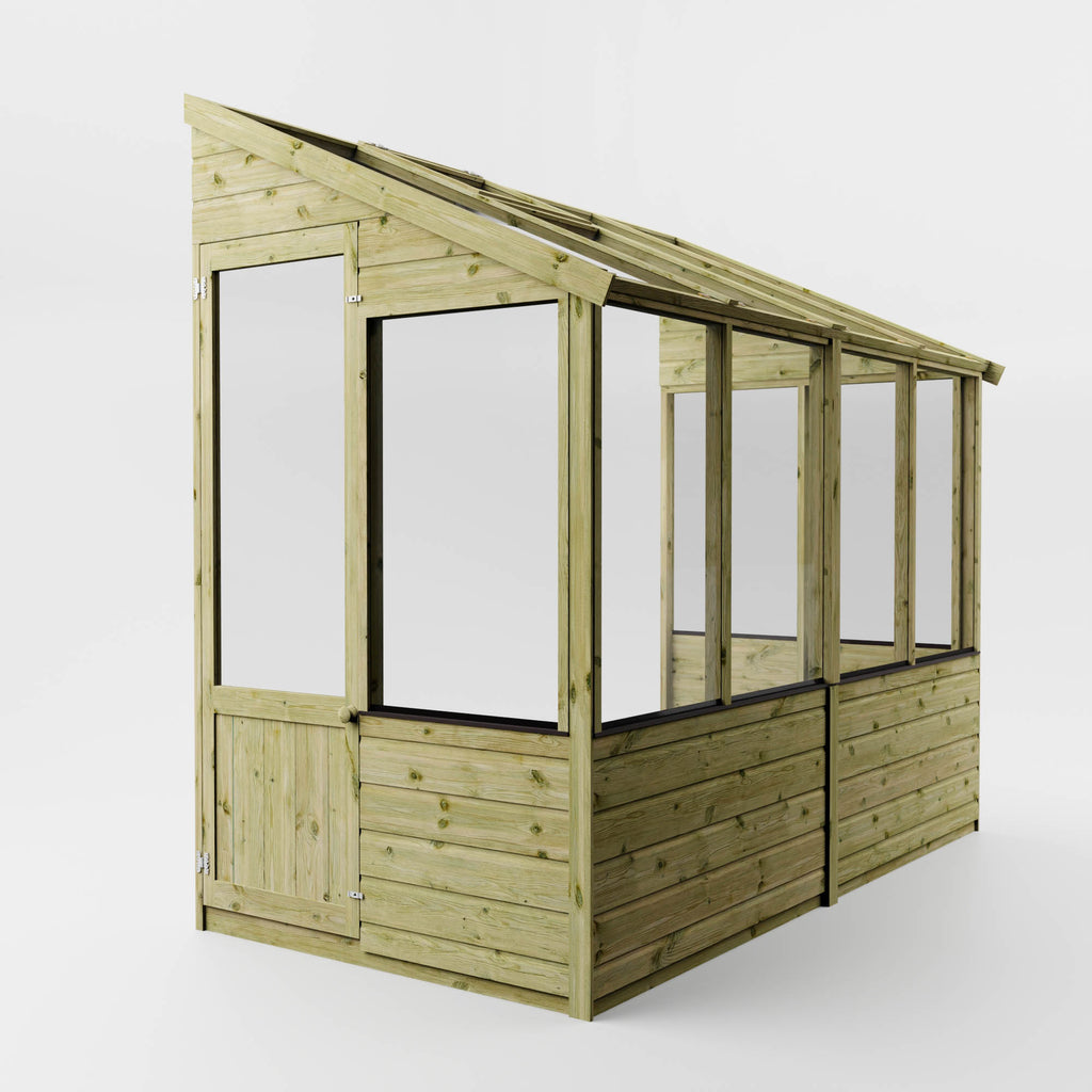 8 x 4 Traditional Lean-To Greenhouse