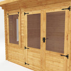 4m x 3m Pent Log Cabin - 19mm