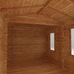 5m x 3m Corner Lodge Log Cabin - 28mm