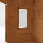 5m x 3m Corner Lodge Log Cabin - 28mm