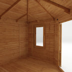 4m x 4m Corner Log Cabin - 28mm
