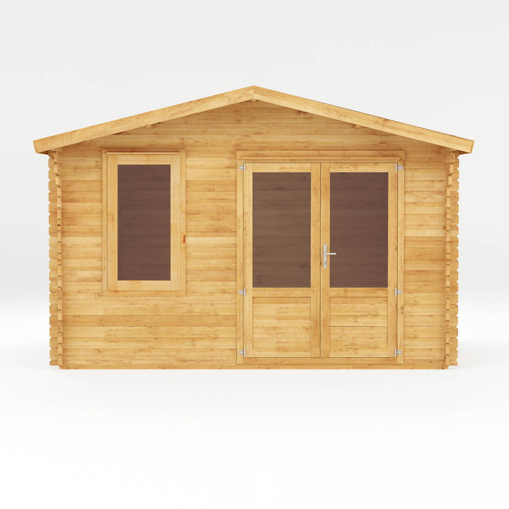 4m x 3m Retreat Log Cabin - 28mm