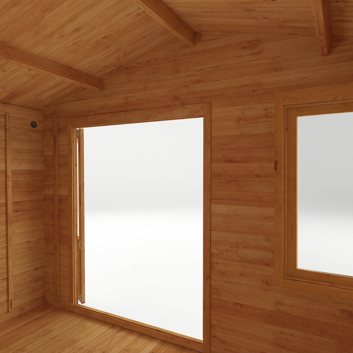 4m x 3m Retreat Log Cabin - 28mm