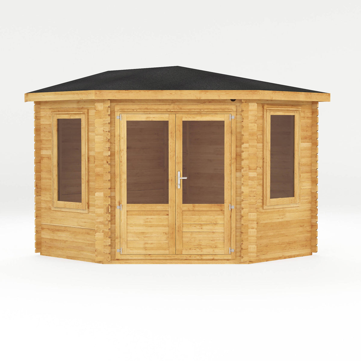 3m x 3m Corner Log Cabin - 44mm