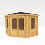 3m x 3m Corner Log Cabin - 44mm