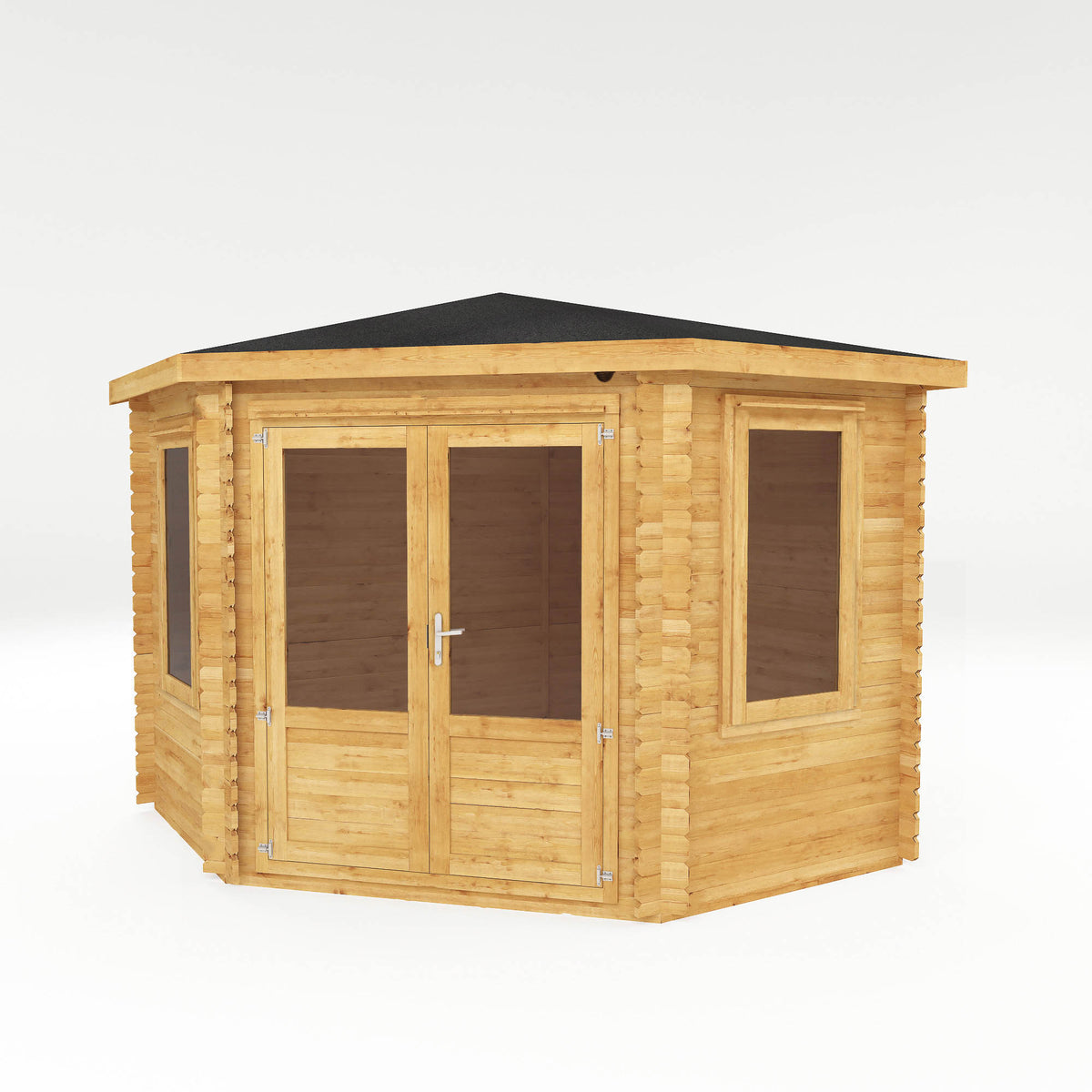 3m x 3m Corner Log Cabin - 44mm