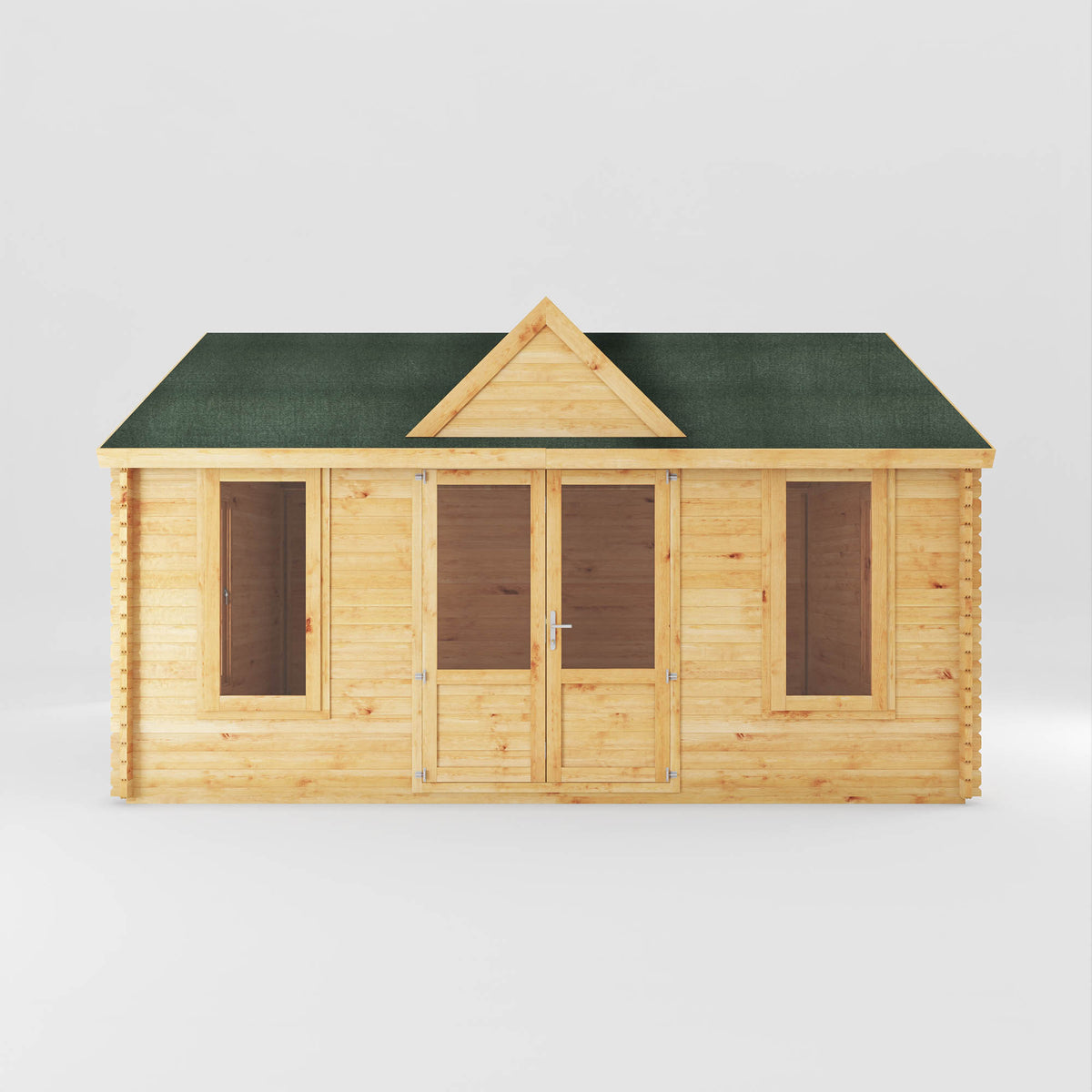 5.3m x 4m Clock Tower Log Cabin - 44mm