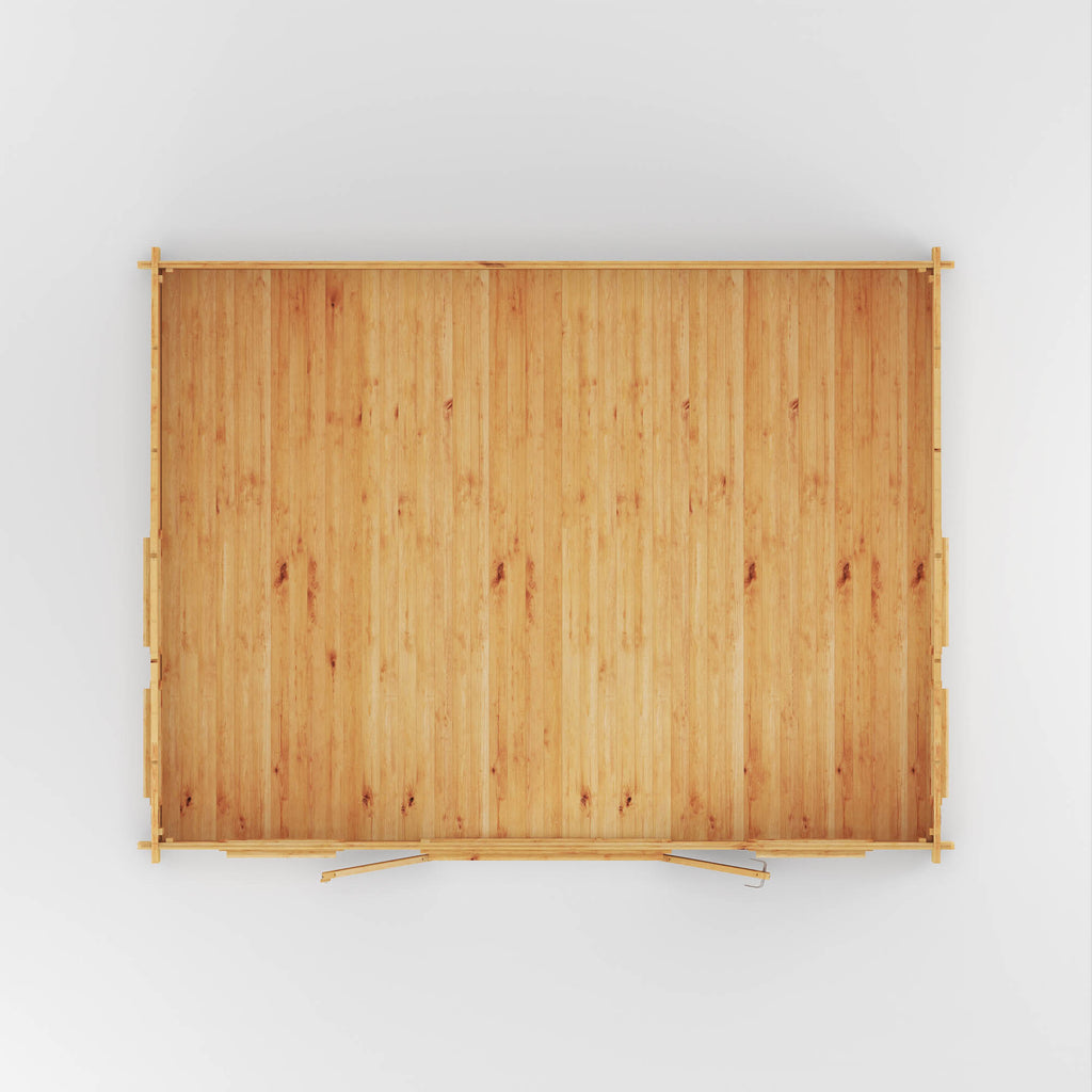 5.3m x 4m Clock Tower Log Cabin - 44mm