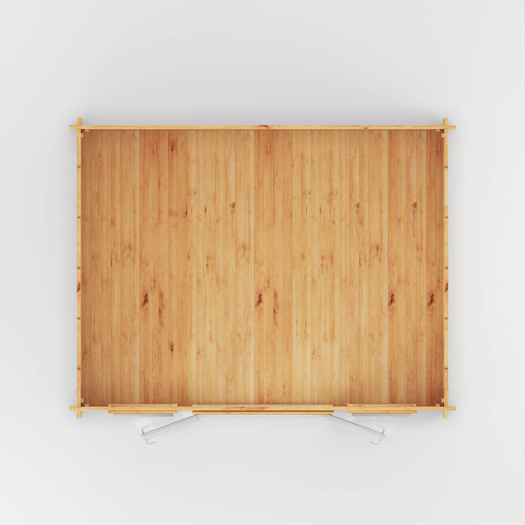 4.5m x 3.5m Home Office Studio - 44mm (UPVC Windows & Door) - White