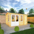 4.1m x 3m Home Office Elite - 44mm (UPVC Windows & Door) - White