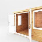 4.1m x 3m Home Office Elite - 44mm (UPVC Windows & Door) - White