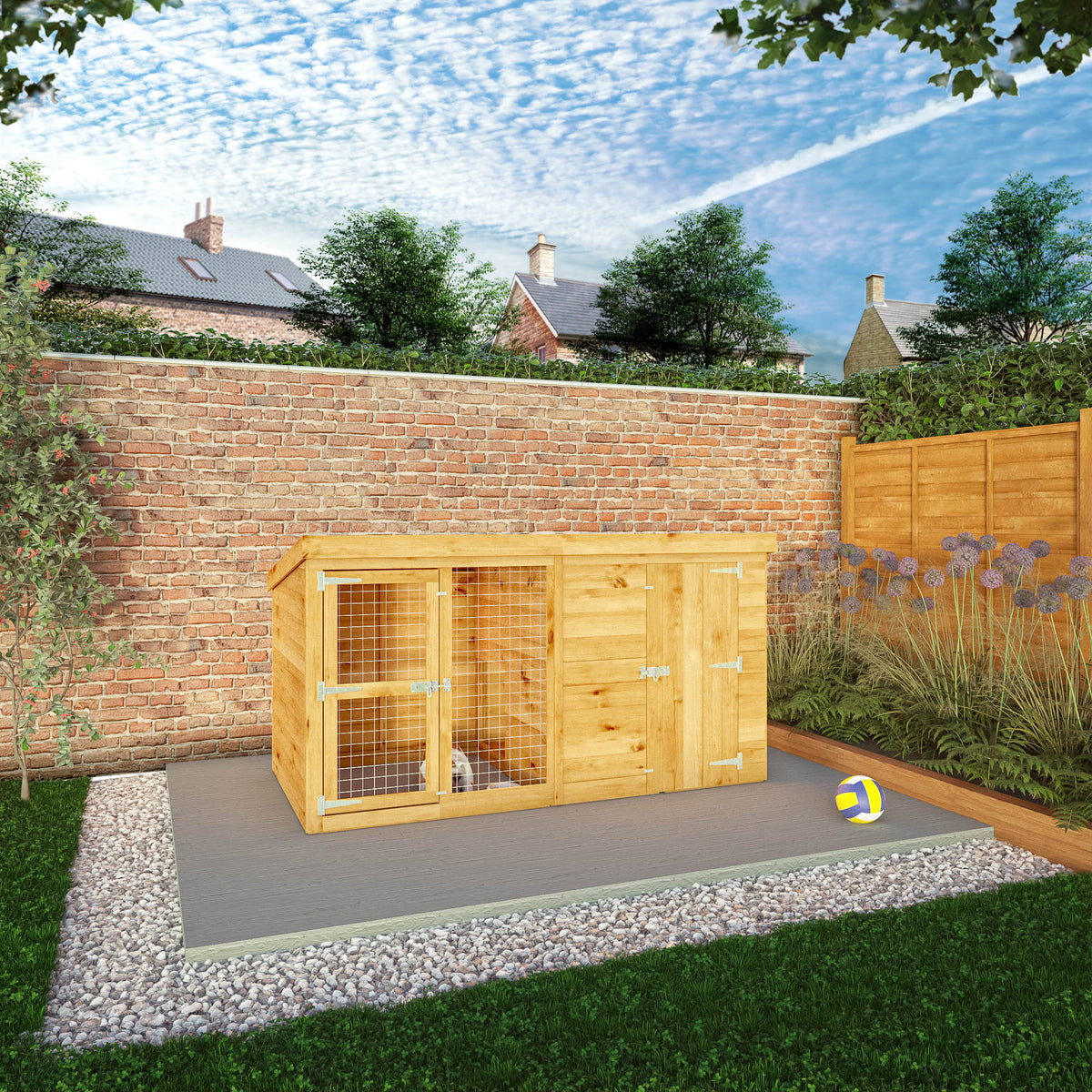 8 x 4 Berkshire Dog Kennel & Run